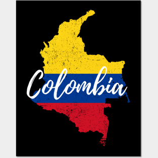 Mapa de Colombia - Map of Colombia Posters and Art